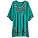 Ashir Aley V Neck Mexican Embroidered Peasant Womens Dressy Tops Blouses
