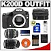 Pentax K200D Digital SLR Camera with Pentax SMC DA 18-55mm AL II Zoom Lens + Pentax SMC DA 50-200mm ED Zoom Lens + 8GB SDHC Card + Batteries and Charger + Case + Cameta Bonus Accessory Kit