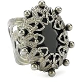 Sorrelli Midnight Moon Black Stone Royalty Ova