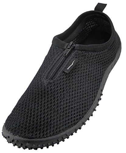 Wave Men's Waterproof Water Shoes Blk-Zpr-9