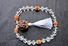 Spiritual Yoga Gift- Crystal Bracelet Meditation Prayer Hand Mala Crystal Rudraksha Stretch Bracelet