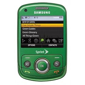 Samsung Reclaim M560 Phone, Earth Green (Sprint)
