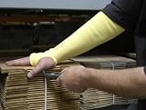Memphis 9378T Cut Resistant, Heat Resistant Yellow Kevlar 18 Knit Sleeve with Thumb Slot for Arm Protection 1 Size, Sold by the Each