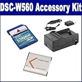 Sony DSC-W560 Digital Camera Accessory Kit includes: KSD2GB Memory Card, SD ....