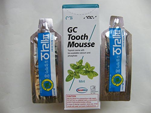 Oral care GC tooth mousse paste(40gr) MINT + 2 toothpaste(4gr