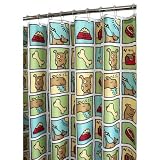 Park B. Smith Doggy Time Watershed Shower Curtain - White Leaf