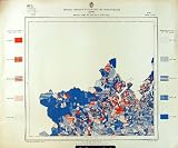 カラーマップのイタリアの 1933 統計量の結婚ブレシアミラノ