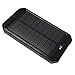 Solar Charger, Power Bank 10000mAh Portable Rugged Shockproof Dual USB Solar Battery Charger Solar Power Charger Backup External Battery Power Pack Constructed with a Solar Panel for Emergency Charging For iPhone 6 Plus 5S 5C 5 4S, iPod 5 4, Galaxy S6 S6 Edge S5 S4 S3 Note 4 3, LG G3, Nexus, HTC One M9, Gopro Camera, GPS and More (Black)