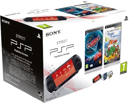 PSP - Console E1004 + Cars 2 + Geronimo Stilton [Bundle]