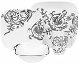 Corningware-Corelle 1074057 Ultra Boheme 16 Piece Set, Square Round - Pack Of 2