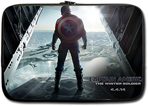 customartsdiy Captain America Custom Printed Twin Sides 17" Sleeve for Macbook Pro