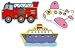 Vilac - 2554 - Jouets En Bois - Boite Pompier - 4 Puzzles