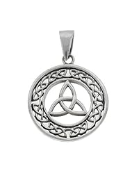 Celtic Triquetra Pendant Sterling Silver Triad