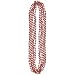 Red 32in Bead Necklaces 6ct