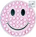 Bella Swarovski Crystal Golf Ball Marker & Hat Clip - Pink Smiley