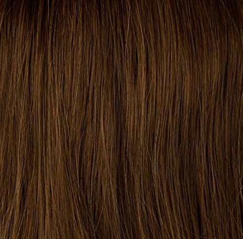 New Milano Collection Hat Fall Straight Wig Comfort Strap Fit 18" - 20" Long Premium Human Hair - Brown #10-6-8 Discontinued + Clearance