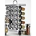 Olde Thompson 25-680 20-Jar Stainless-Steel Spice Rack with Spices