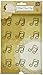 Leyaron Prima Marketing Lyric Shaped Metal Paper Clips 12/Pkg Music Notes, Gold