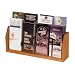 1 Pocket Oak & Acrylic Brochure Rack, Light Oak Finish