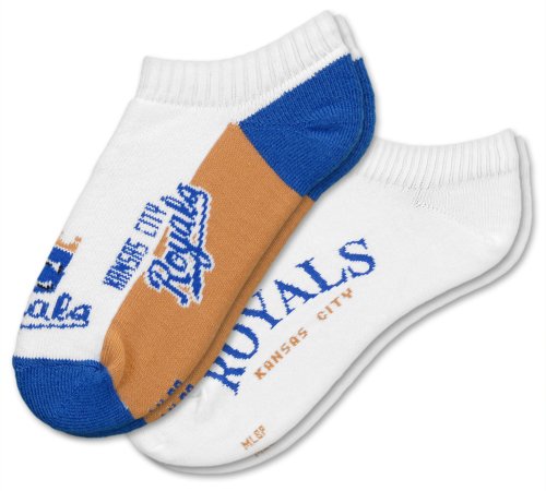 MLB Kansas City Royals Men's No-Show Socks (2 Pack)