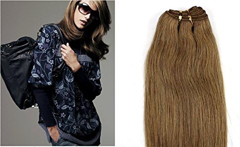 HairQueen Top sale 100% Human Hair Extensions Virgin Remy hair weft Light Color Straight 22inch,blond miel fonce(#16) 100g