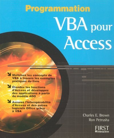 City Travel Guides Discounted  Books : VBA POUR ACCESS - PROGRAMMATION