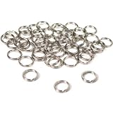 50 Split Rings Nickel Plated 9mm