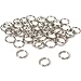 50 Split Rings Nickel Plated 9mm