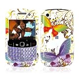 for Blackberry Curve 8530 Hard Case Floral &Butterflies