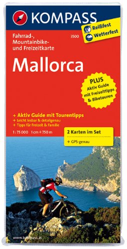 Kompass-Karten Mallorca 1 : 75 000: Fahrrad-, Mountainbike- und Freizeitkarte. Tipps f&uuml;r Freizeit und Familie. GPS-genau