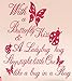 Newsee Decals Butterfly Kiss Ladybug Hug Quote Wall Sticker Art Vinyl Decal Baby Room Paper Mural