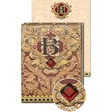B Monogram Jewel and Gold Foil Embellished Pocket Note Pad