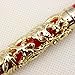 Collectible Luxury Fountain Pen Dragon and Phoenix Red with Golden 18KGP Nib Medium