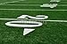 Wallmonkeys Peel and Stick Wall Decals - 20 Yard Line on American Football Field - 60
