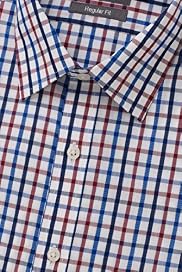 Pure Cotton Quick Iron Brit Checked Shirt