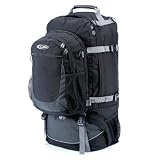 Gelert Discovery Rucksack - Black/Pewter, 65-85lt