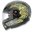 AGV GRID ROSSI SUN & MOON '96 STREET FULL-FACE HELMET BLACK/YELLOW MD