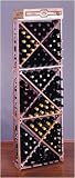 Wine Cellar Innovations Super Premium Redwood Diamond Cube Rack for 132 Bottles