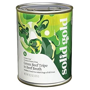 Solid Gold Green Cow Tripe Holistic Wet Dog Food, Green Beef Tripe Recipe, Grain & Gluten Free, All Life Stages, All Sizes, 13.2oz Can, 12 Count Solid Gold Green Cow Tripe Holistic Wet Dog Food, Green Beef Tripe Recipe, Grain & Gluten Free, All Life Stages, All Sizes, 13.2oz Can, 12 Count