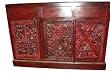 Plasma Tv Standtribal Sideboard Red Patina Antique Hand Carved Chest