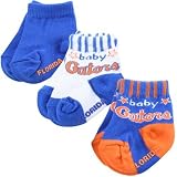 Florida Gators Three-pack Infant Bootie Socks