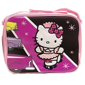 Hello Kitty Lunch Bag Box, Hello Kitty Backpack also available! by American Clocks