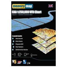 Memory Map Civil Aviation Authority 1:250,000 Region 1 - Northern Scotland West