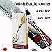 ABAM - Wine Bottle Chiller Stainless Steel Stick 3 in 1 with Aerator to Enhance Flavor and Designed Pourer in Gift Box - Keep Wine Chill longer - To chill wine from inside