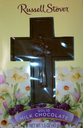 Russell Stover Solid Milk Chocolate Easter Cross Candy 1.5 Oz