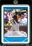 2007 Bowman Draft Future's Game Prospects # BDPP98 Joey Votto (RC) - Cincinnati Reds - Rookie Baseball Card in a Protective Display Case
