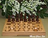 The Cheap Mary 10.5″ Magnetic Folding Wooden Chess Set