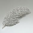 Valentines Day Gifts Clear Crystal Leaf Shine Brooches And Pins