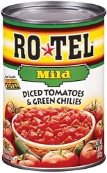 Rotel Mild Diced Tomato & Green Chilies, 10-Ounce Cans (Pack of 12)