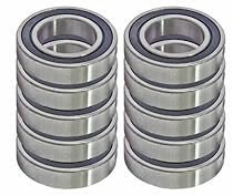 10 Sealed Bearing R6-2RS 3/8 x 7/8 x 9/32 inch Miniature Ball Bearings VXB Brand
